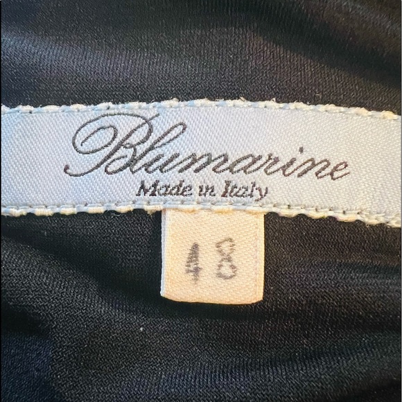 Blumarine Made in Italy Black V Neck Size 48 EU - Picture 14 of 14